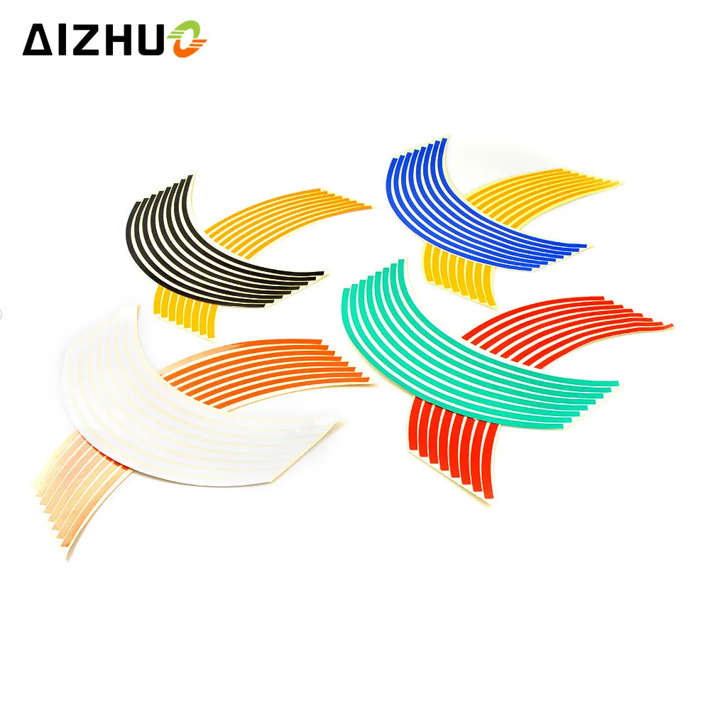 17inch/18inch wheel Strips Motorcycle Reflective Wheel Sticker for honda CB 599 919 400 CB600 HORNET CBR 600 F2 F3 F4 F4i 900RR
