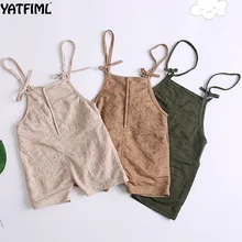 YATFIML сезон: весна–лето комбинезон для младенцев комбинезон для девочек мальчиков камуфляжной ткани укороченные штаны
