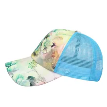 Спортивная Кепка для бега с цветочным принтом, летняя дышащая быстросохнущая бейсбольная кепка Duckbill-01