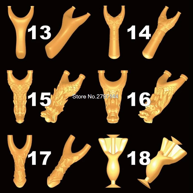 19pcs slingshots for choose Four axis 3D Model 3D STL for cnc STL format for printer Engraver ArtCam