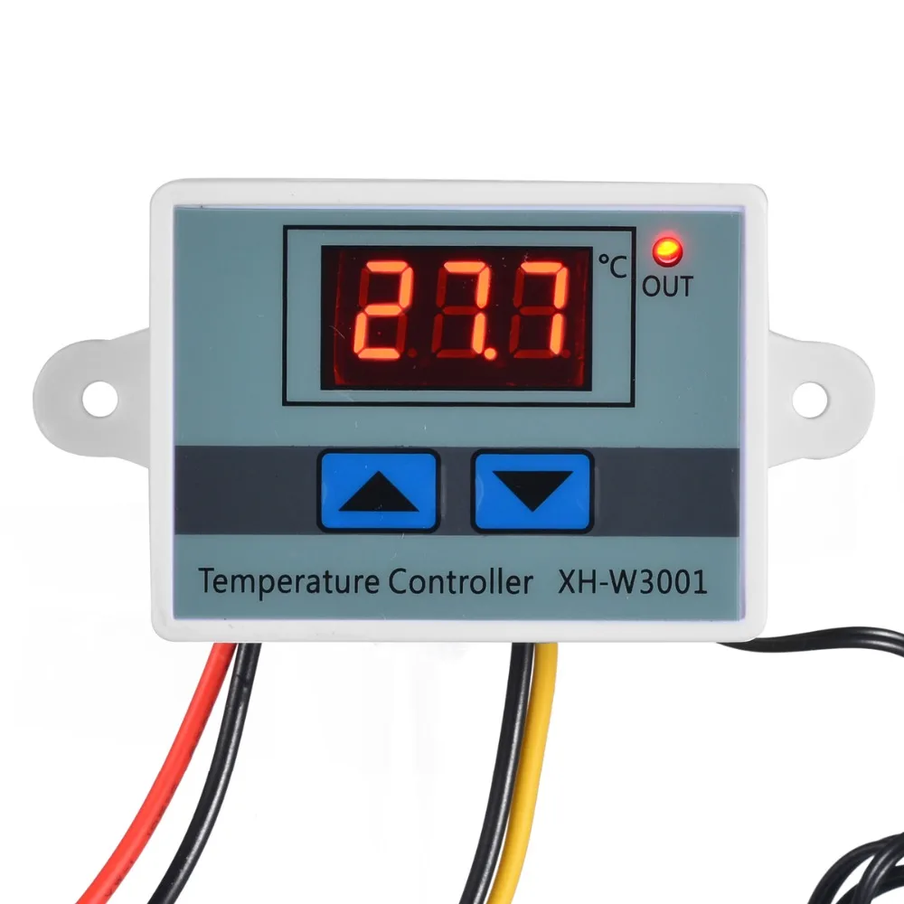

220V Temperature Controller Digital LED Temperature Controller 10A Thermostat Control with Switch For Heating Control