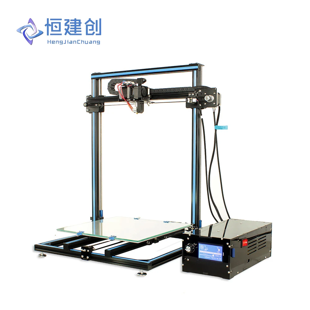 

Free Shipping HCmaker 7 3D Printer Extruder Stable Printing Plus size Full Metal Frame With Independent 3D Printing Control Box