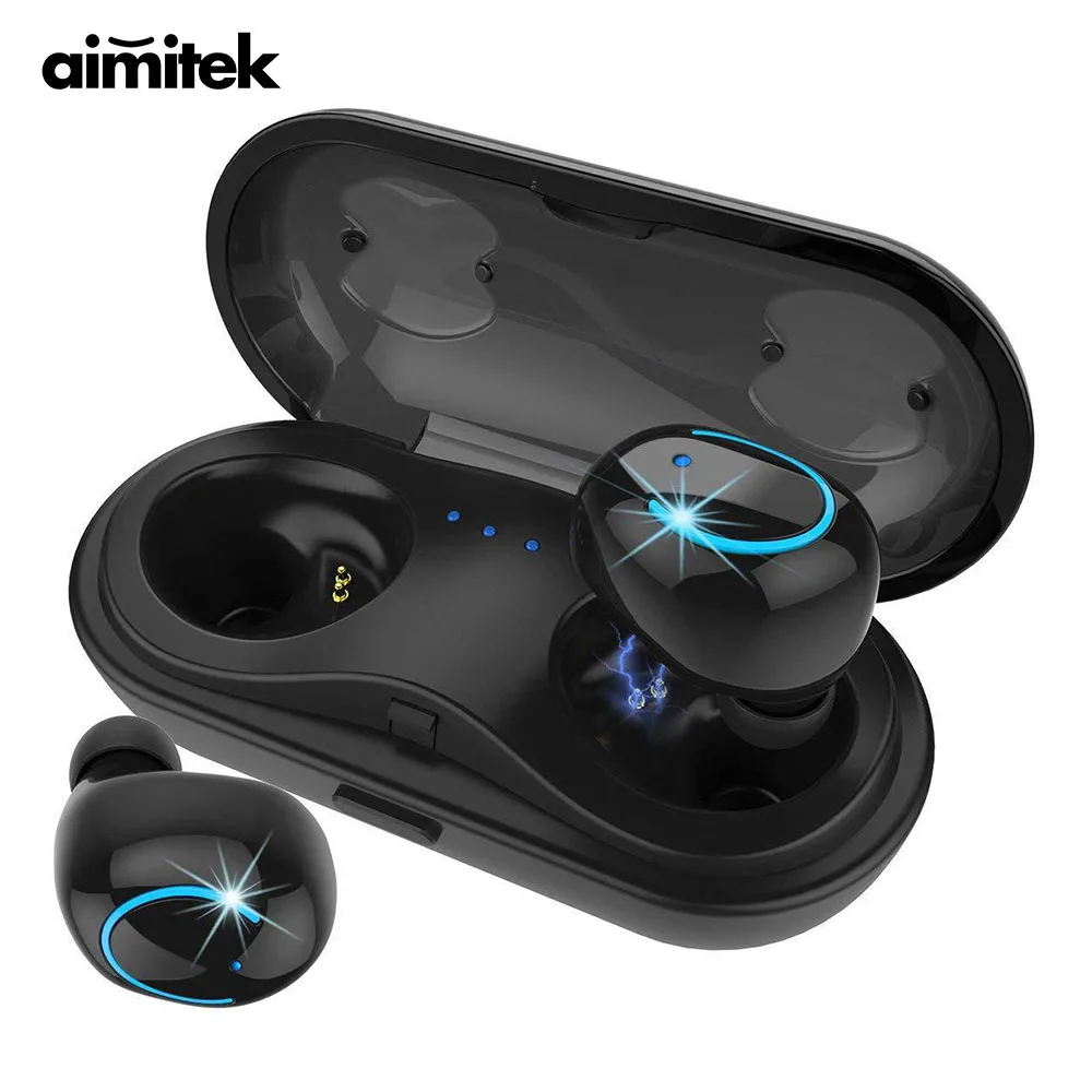 Aimitek Q18 TWS Bluetooth гарнитура Mini True беспроводные стерео наушники спортивные