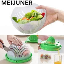 

Meijuner Salad Cutter Bowl Easy Salad Tools Fruit Vegetable Lemon Squeezer Kitchen Tool Accessories Quick Maker 60 Seconds MJ199