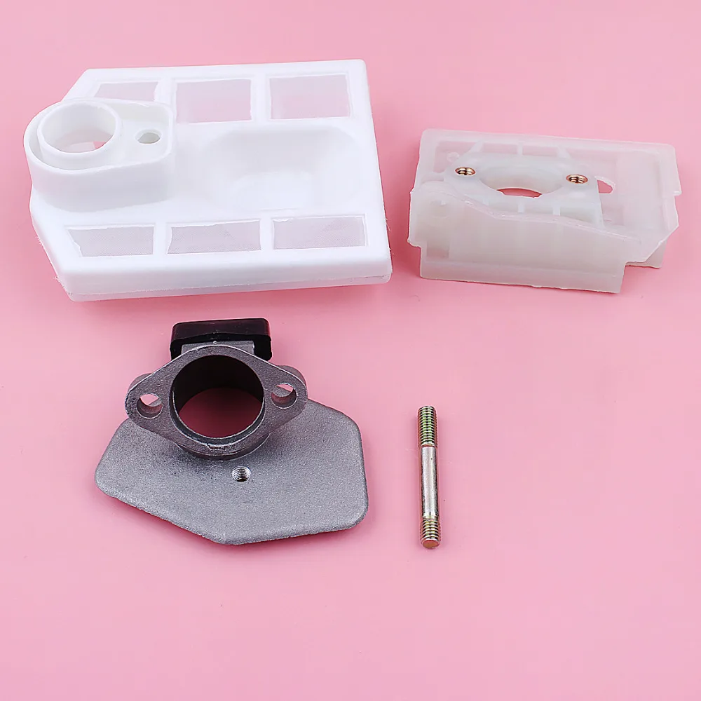 Carburetor Air Filter Adaptor Base Housing Set For Chinese 5200 5800 52cc 58cc Chainsaw Replace Spare Part