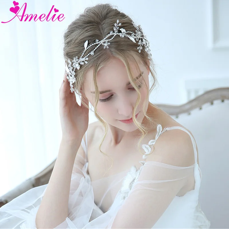 

European Hot Sale Bridal Hair Vine Dazzling Wedding Hair Band Crystal Hair Wreath Jewelry Bridal Shower Party Accessories