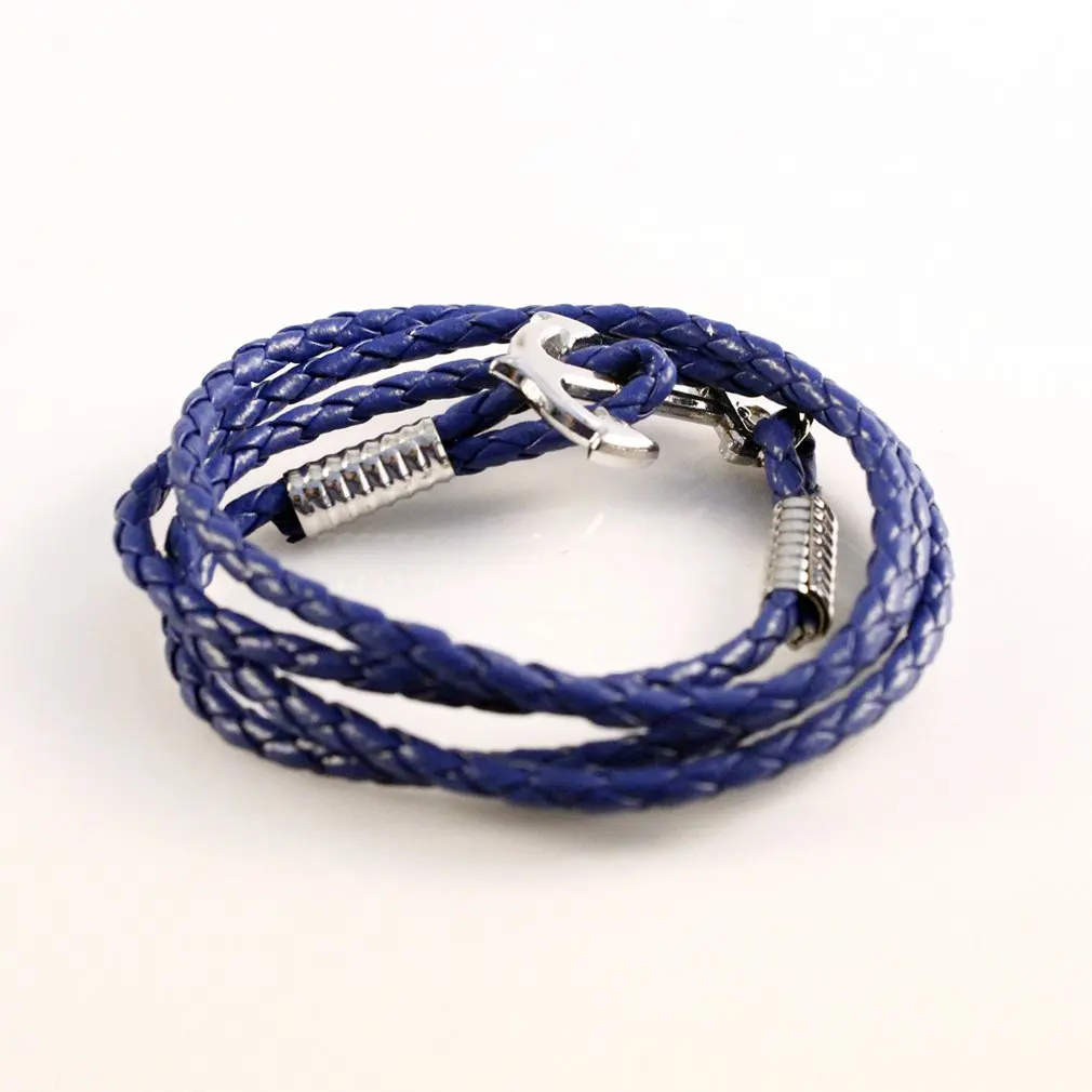 

PU Leather Braided Bracelet Stylish Hand Bracelet Multilayers Wristband Casual Personalized Fashion Jewelry Dropshipping &7