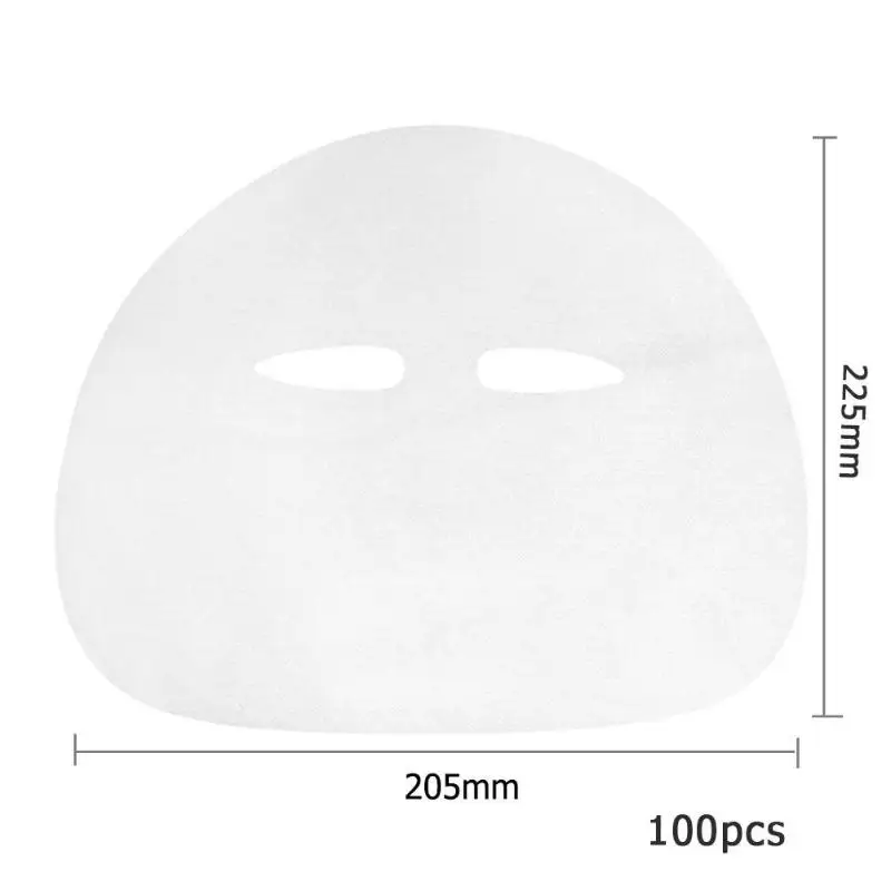 100 шт одноразовая не сжимающая маска для лица хлопок шелк лицевые листы для маски бумага уход за кожей чистка макияж посуда уход за лицом инструмент