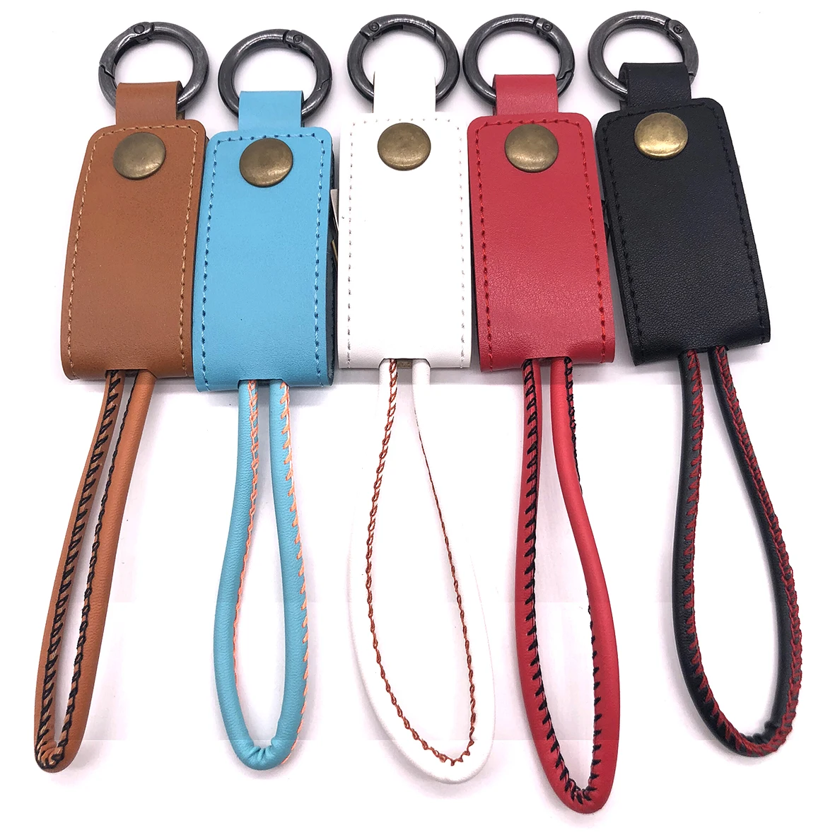 

Micro USB Data Cable Portable Leather keychain 2A Fast Charging For Samsung Huawei ZTE Nexus Lenovo Mi Oppo Vivo Charger Line