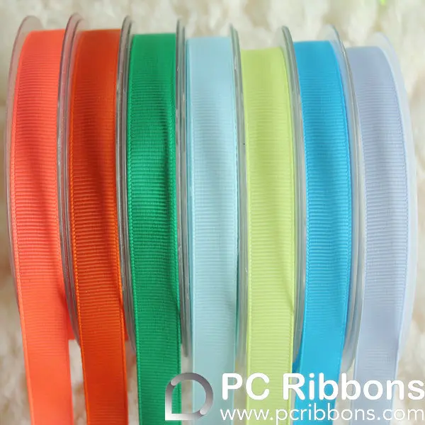 Plain 5/8'' (16mm) grosgrain ribbon 100 polyester grosgrain ribbon 25
