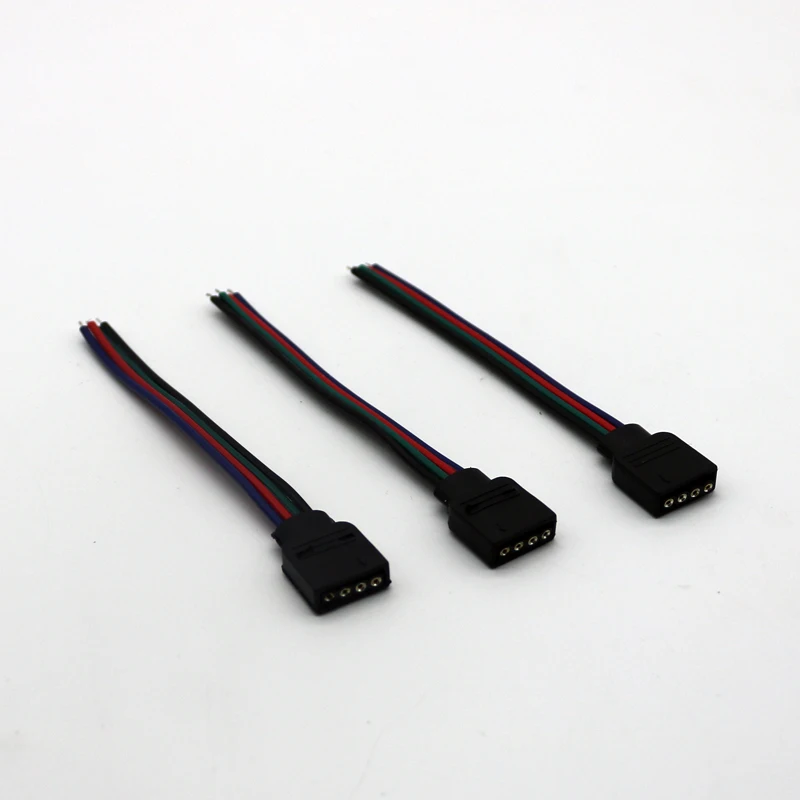 

1 Pairs 4 pin RGB connector Male & Female plug and socket connecting Cable Wire for 5050 3528 RGB LED Strip light tape lamp