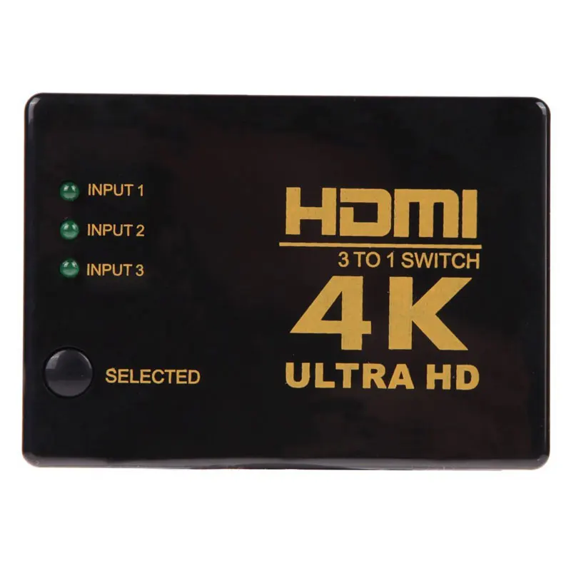 AHHROOU 2017 высокое качество 4 K * 2 K 3 в 1 Переключатель HDMI переключатель HDMI концентратор разделитель ТВ переключатель Ultra HD для HD ТВ ПК для PS3 Xbox360