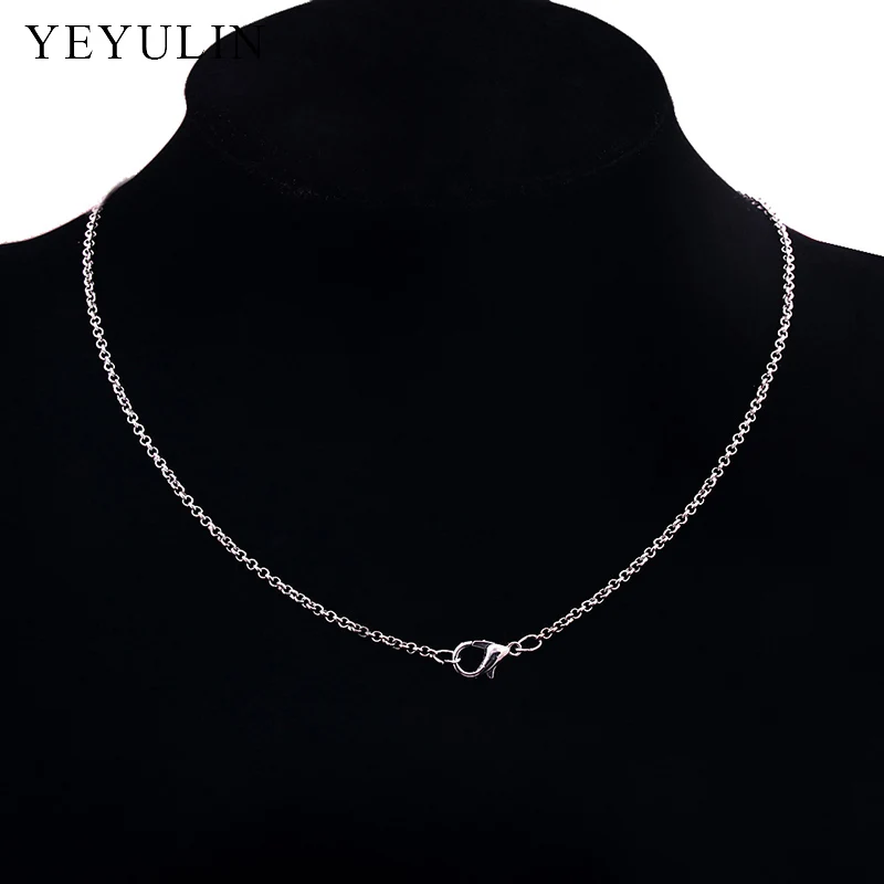 12 шт модные простые звенья цепи ожерелье Кабельные с простой застежкой Омаров