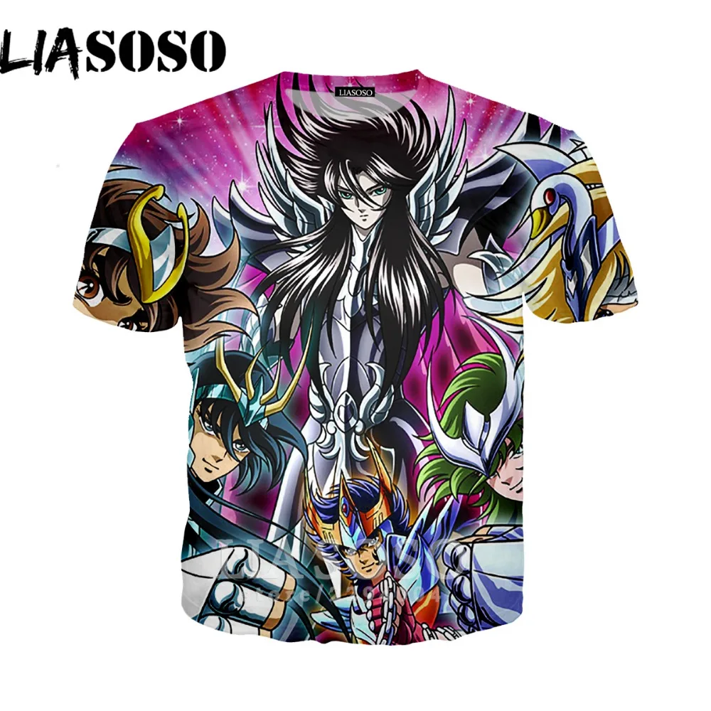 

LIASOSO episode zero Saga Gold Saint Seiya T-shirt Knights of the Zodiac 3d printig long sleeve cosplay Anime zer02