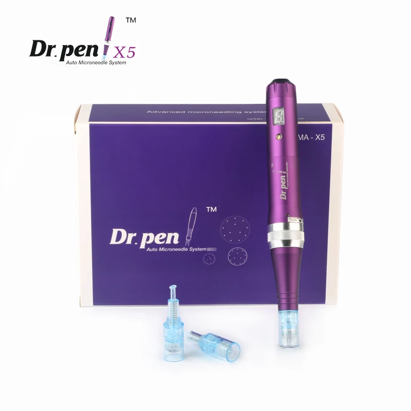 Беспроводной цифровой дисплей Dr. Pen Ultima X5 microoneedling ручка перезаряжаемый набор для ухода за кожей с 10 игл