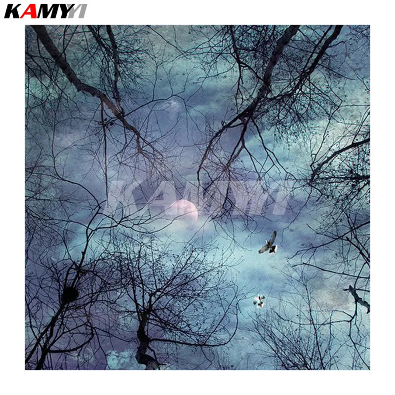 

Diamond Embroidery Moonlight Diy Diamond Painting Full Square Diamond Mosaic Embroidery Home Decoration Painting NMX