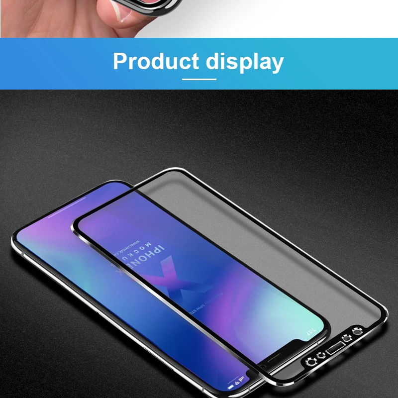 9H 10D закаленное стекло из алюминиевого сплава с закругленными краями для iPhone X XS MAX XR 11 Pro Max iPhoneX Защитная пленка для экрана с полным покрытием