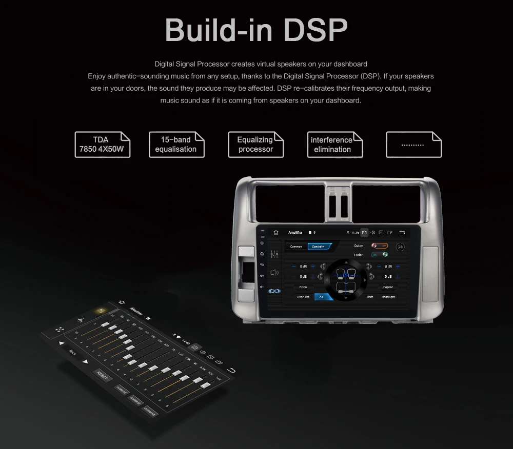 Clearance Car 1 din IPS Android 9.0 Multimedia player for Toyota Prado 150 2010 2011 2012 2013 Autoradio built-in GPS 4Gb+64Gb DSP HDMI 2