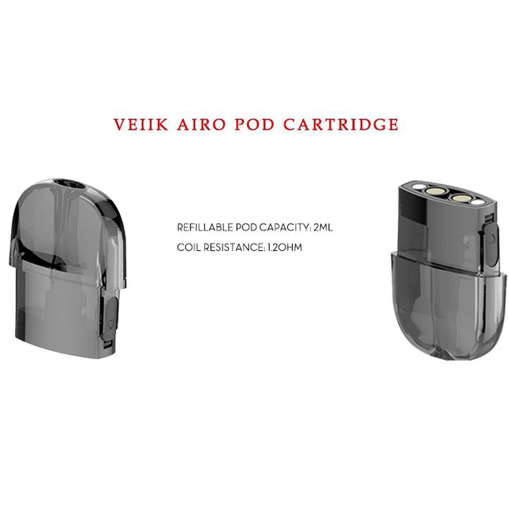 2 шт./лот электронная сигарета Vape Kit VEIIK Airo Pod Starter kit с батареей 360 мАч и мл