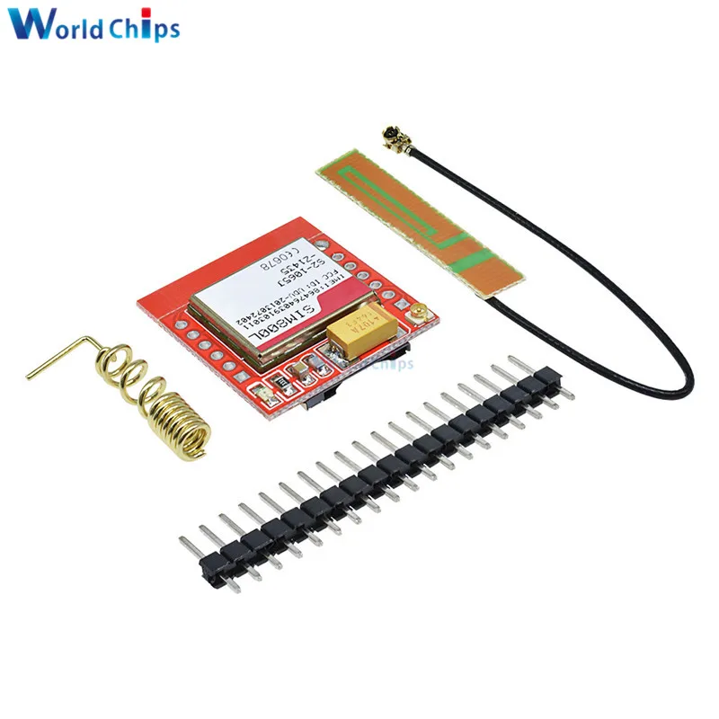 Самый маленький SIM800L GPRS GPS GSM модуль карта Micro SIM Core плата четырехдиапазонный TTL