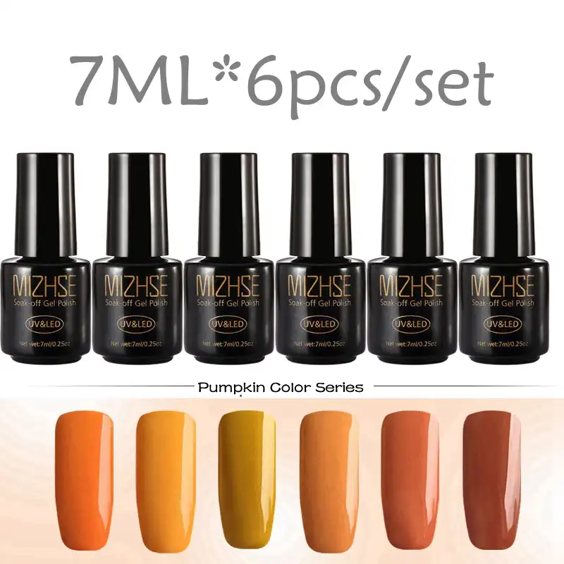 Mizhse Color Nail Polish Set Vernis Semi Permanent Top Base Coat Lak Builder Gel Paint Varnish Primer All For Nails And Manicure