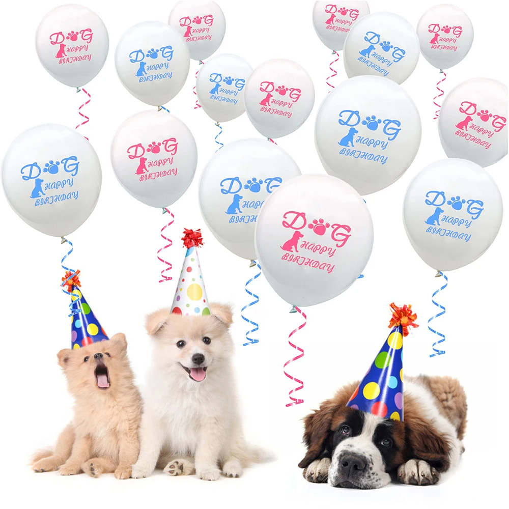 YORIWOO воздушные шарики для собак в виде животных латексные баллоны WOOF фольги буквы