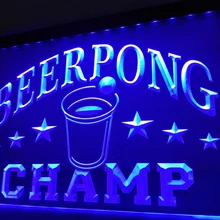 LB941-пивной понг Чемпион пивной бар Паб светодиодный неоновый свет вывеска домашний декор ремесла