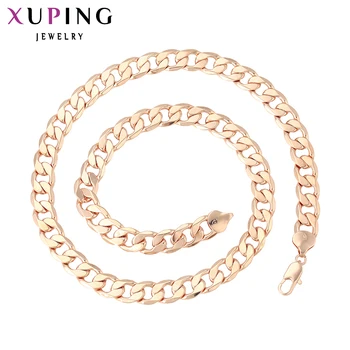 

Xuping Fashion Necklace Gold Color Plated Men Boys big Chain Necklace Jewelry Gift High Quality 42288