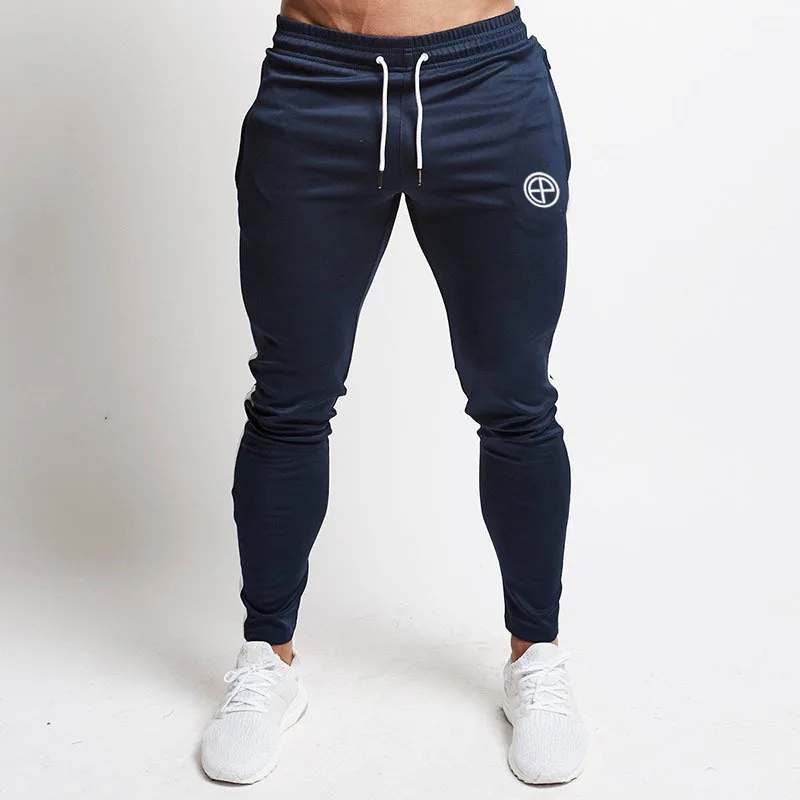 New Cotton patchwork Jogging Mens Running Sport Pants Bodybuilding Sportswear Sweatpants Men Fitness Joggers Gym Trousers