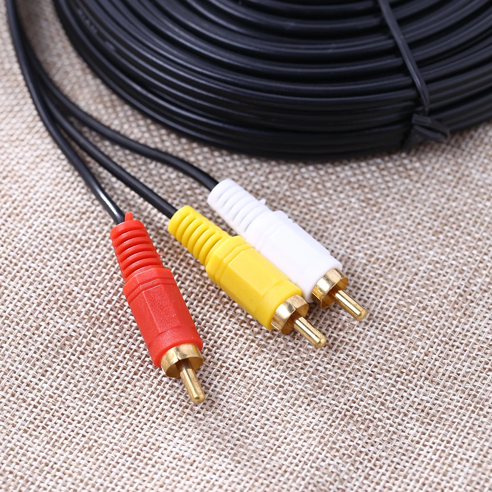 10 м 3 RCA штекер Штекер Аудио Видео AV кабель для телевизора удлинитель