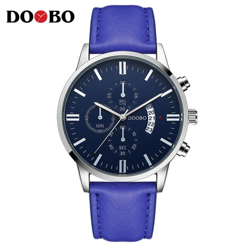 Top Brand Luxury Chronograph Quartz Watch Men Sports Watches Military Army Male Wrist Watch Clock TEND relogio masculino - Цвет: D025 blue blue