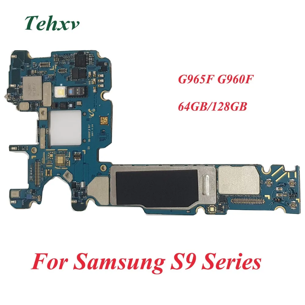 Tehxv открыл для samsung Galaxy S9 плюс G965F S9 G960F материнская плата, плата 64 GB 128 GB Нокс 0 Европа версия