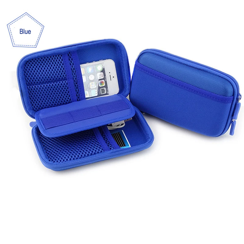 blue color box bag pouch 