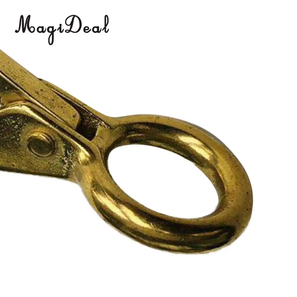 MagiDeal Heavy Duty Pure Brass Fixed Eye Marine Boat Snap Hook Buckle for Fishing Flatable Sail Canoe Kayak Boat Accessories