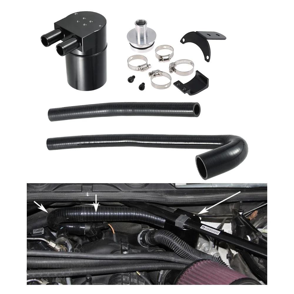 

Aluminum Reservoir Oil Catch Can Tank Built-in Filter for BMW N20/N26