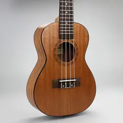 Концерт укулеле 23 дюймов Электрический мини гитара 4 Strings Ukelele Guitarra рукоделие красного дерева высокое качество музыкальный Уке