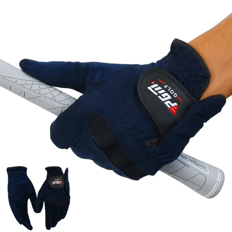 

Soft Breathable Abrasion Gloves Men's Golf Gloves Right Left Hand Sweat Absorbent Microfiber Cloth
