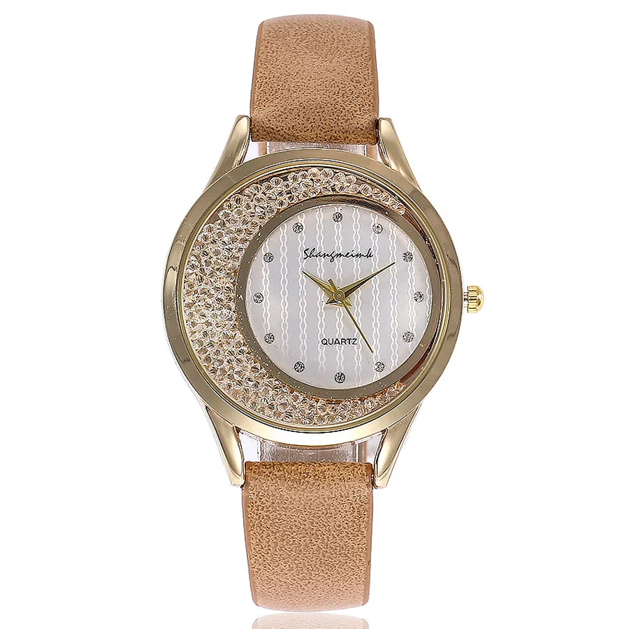 Relogio feminino часы женские новые модные кожаные алмазные часы женские наручные часы из нержавеющей стали с кристаллами роскошные часы горячая Распродажа P40
