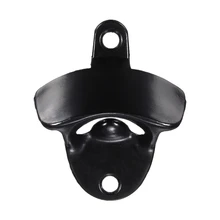 Портативный 1 x открывалка настенный напиток Пивной бар настенное крепление Открытый Цвет: серебристый черный