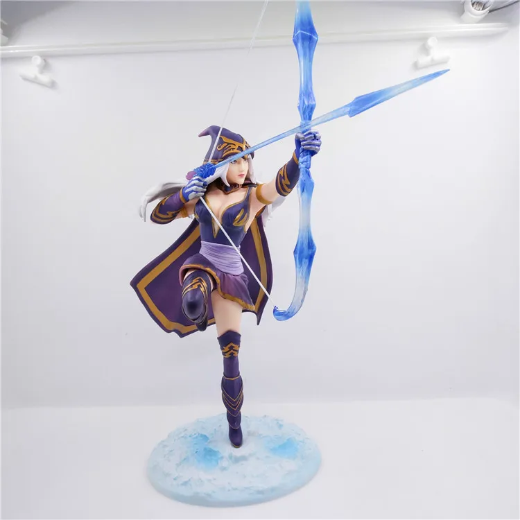

23CM LOL Game Ashe the Frost Archer 25cm PVC Action Figure Collection Model Doll Toy Gift