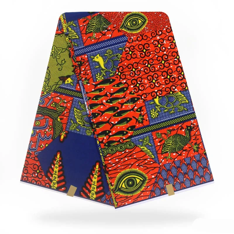 African Print Cotton Fabric Ghana Wax Print Material Latest Hollandis