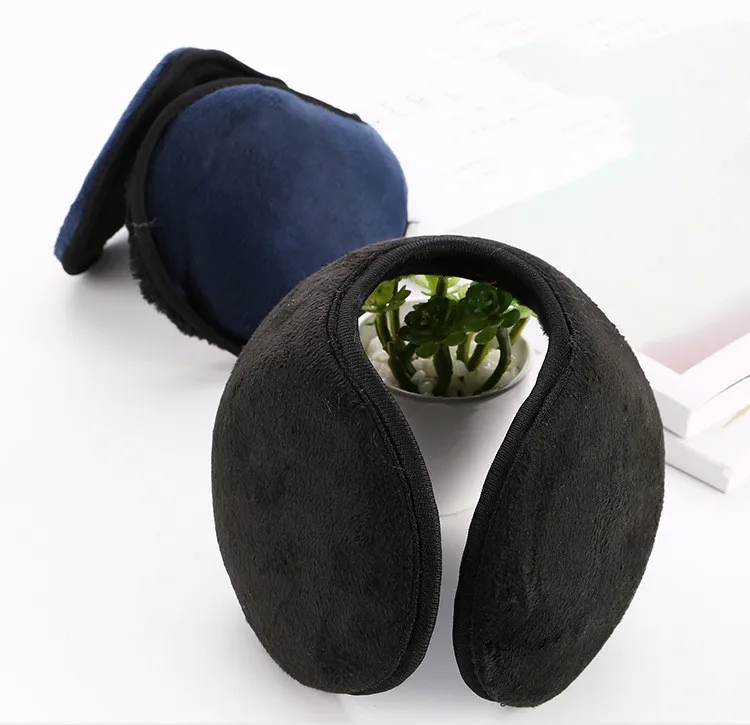 

Hot Sale Men's ear warm winter men's earmuffs plush earmuffs Solid color men's universal winter warm ear earmuffs