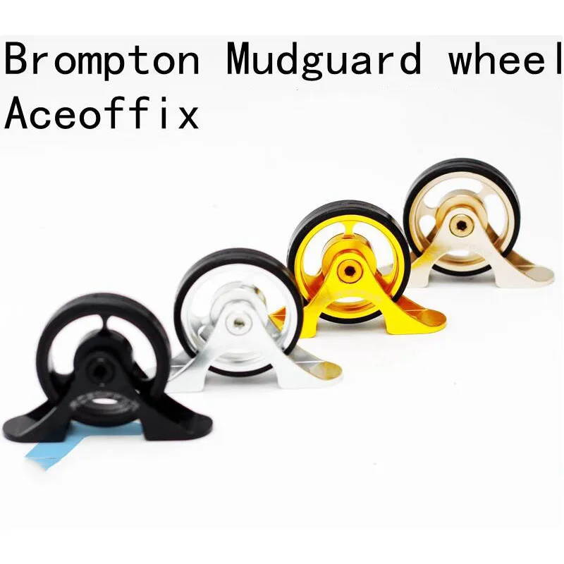 Perfect 1 pcs Superlight Bicycle Easywheel for Brompton Rear Mudguard Rollers fender Wheels 20g/pcs 0