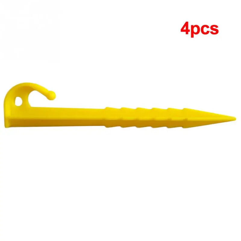 

4pcs/lot Plastic Tent Peg Nail Spike Hiking Camping Tents Building Pegs Outdoor Sleepping Tents Tools