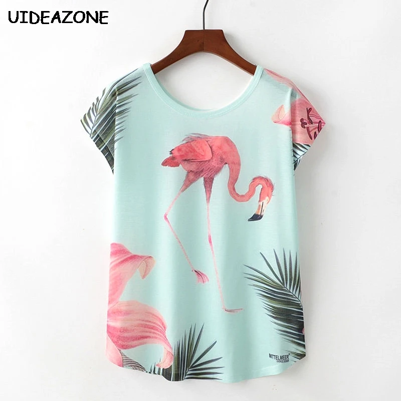 Женская футболка с фламинго женские летние топы 2020 Harajuku Camiseta Feminina Femme Mujer