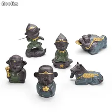 NOOLIM Обезьяна Король жаба лошадь чай для домашних животных поднос и декоративные украшения Керамические Креативные украшения для дома кунг-фу чайная церемония аксессуары