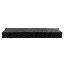 Free Shipping DMX 8 way Distributor 8CH DMX512 Light 8 output ports Controller Dimmer Stage Light Signal Amplifier Splitter free shipping 8 routes dmx signal driver amplifier dmx splitter 8 output distributor 3pin dmx sockets dmx512 distribute devices