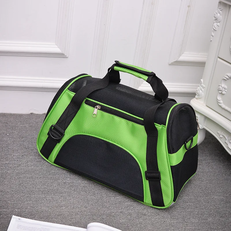Portable Pet Dog Portable Bag Cat Portable Folding Mesh Breathable Dog Travel Bag Velvet Schnauzer Pad Handbag Pets Supplies