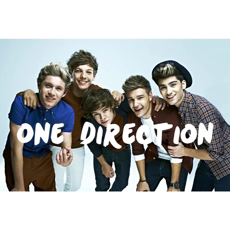 Домашний декор one direction холст ткань тканевый плакат изготовленный на заказ Печать