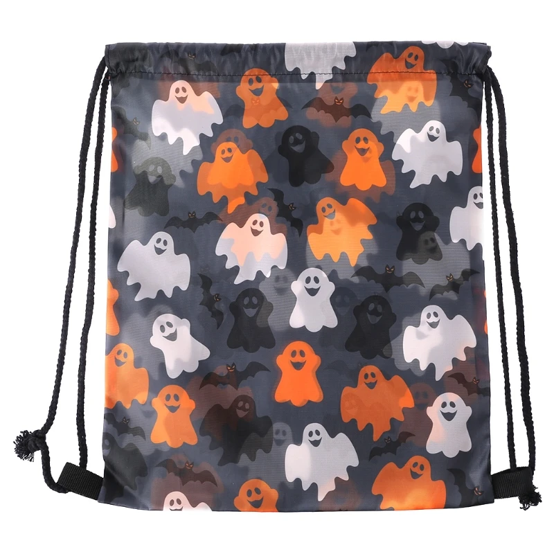 2018 новая школьная сумка для плавания с принтом на Хэллоуин, спортивная сумка для плавания, Подарочная школьная сумка на шнурках